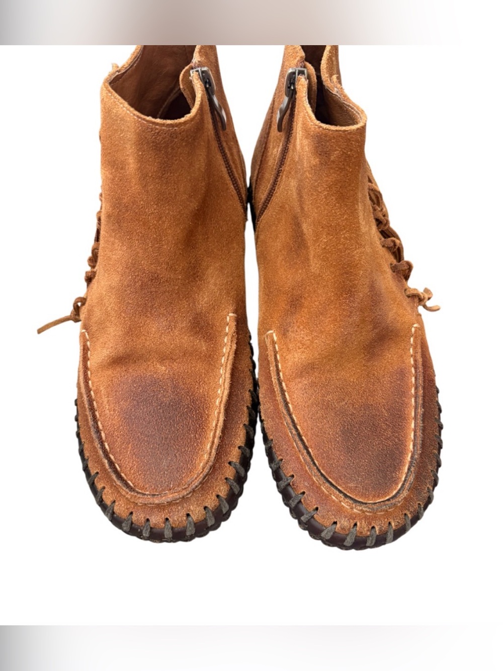 Antelope Fringe Southwestern Boho
Suede Ankle Boots - Size 40 / US 9 - Picture 3 of 6